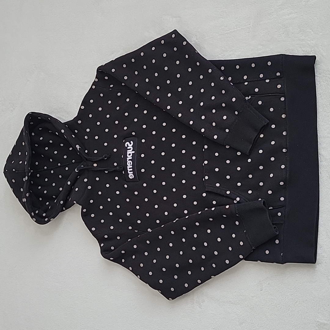 Comme Des Garons X Supreme Polka Dot Box Logo Hoodie